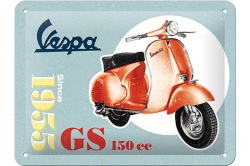 Metal Sign Vespa Logo