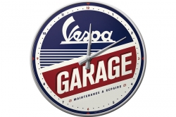 Wallclock Vespa Garage