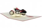 3D Motorcycle Pop-up Folded Card